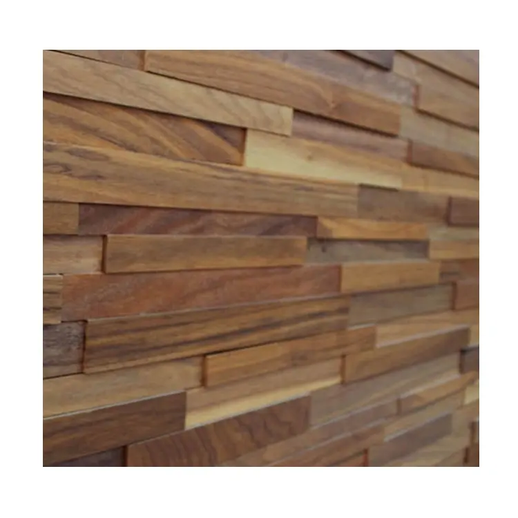 Panel de pared interior de material natural para decoración de dormitorio, paneles de madera maciza, 3d