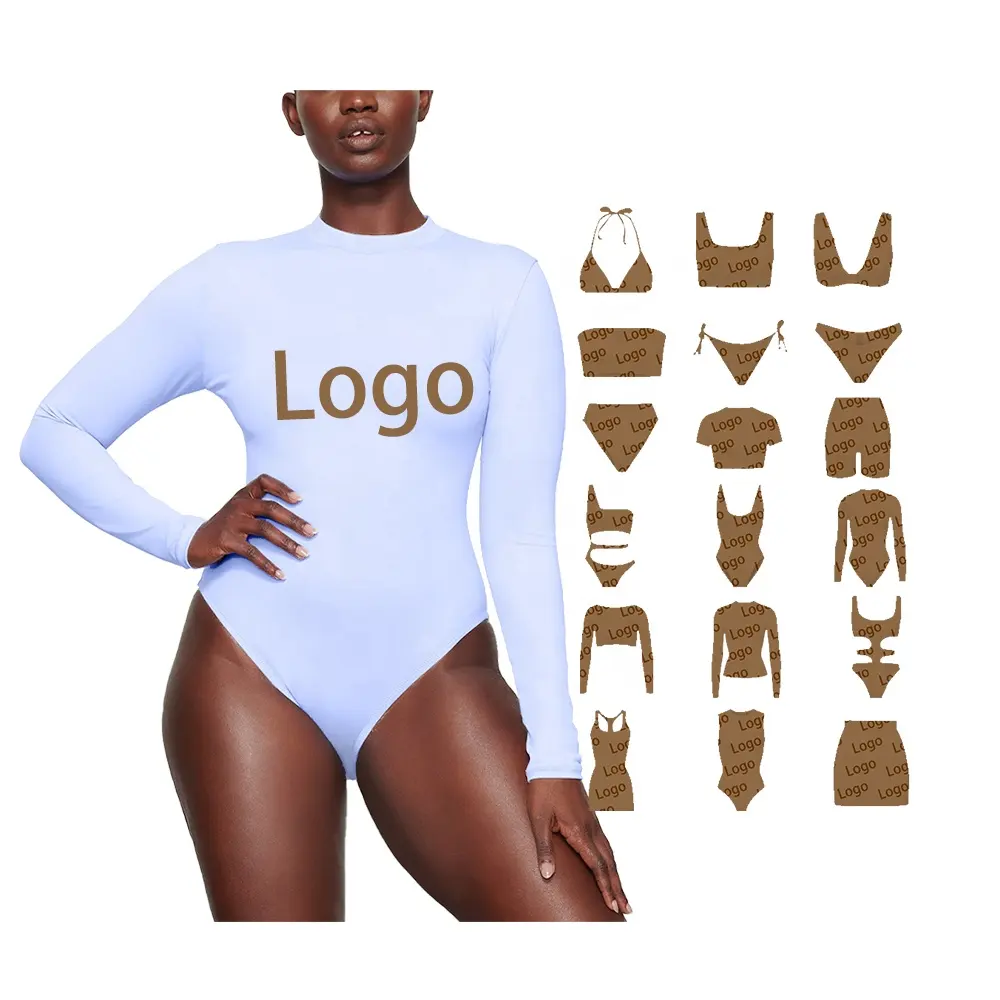 ملابس سباحة نسائية, زي سباحة نسائي تصميم شعار مخصص مقاسات كبيرة للبيع بالجملة 2022