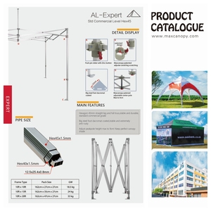 Markalı sergi gölgelik çadır özel tasarım standında özel kolay kurulan çadır fuar parti katlanır özel 3*6m 10*20 ft Gazebo - Product Image 6