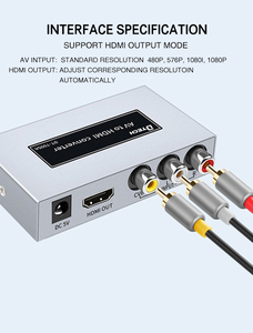 Dtech Vga to Hdmi Converter 1080p Metal Shell RCA AV to HDMI Video Convertor - Product Image 2