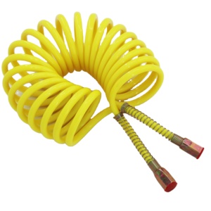 घुंघराले सर्पिल लचीला नायलॉन कुंडल अप ट्रेलर हटना एयर लाइन ट्रक एयर ब्रेक ट्रकों के लिए कुंडलित हवा लाइन नली - Product Image 1