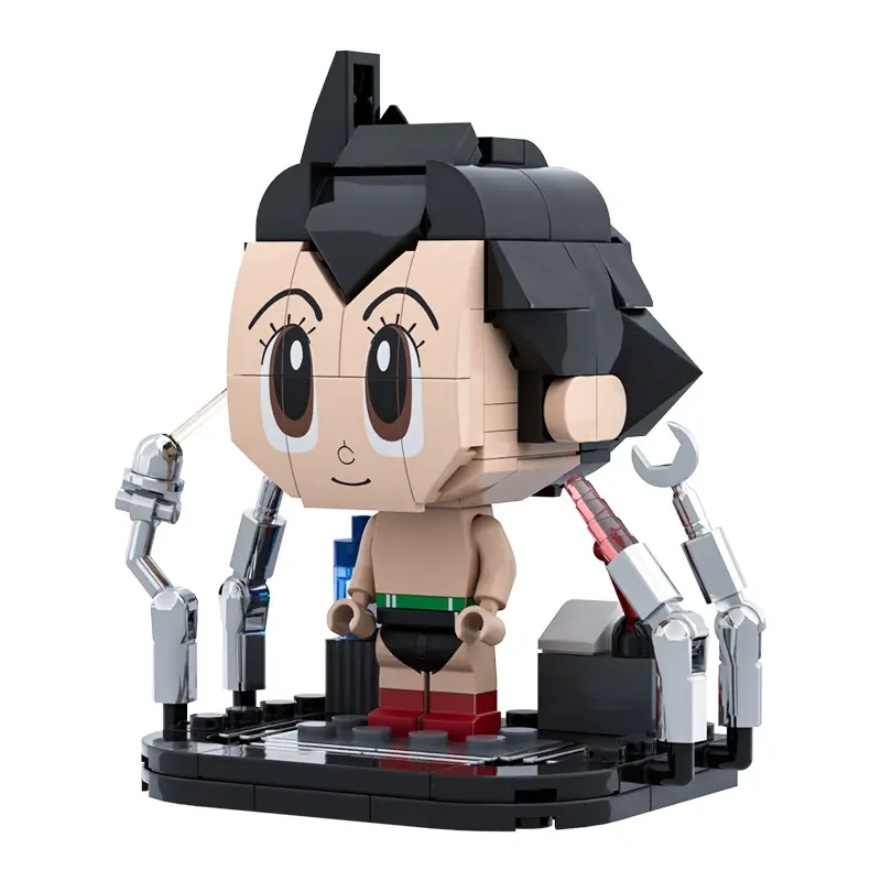 Pantasy Astro Boy ensamblar ladrillos modelo japonés Anime dibujos animados Tetsuwan Atom exquisita figura Kit de bloques de construcción para adultos