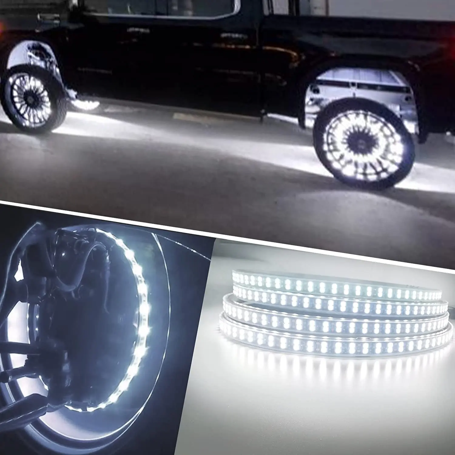 KingShowStar אביזרי רכב 2022 brightest LED מואר טהור לבן זוגי שורת LED גלגל אורות למשאית טרקטורונים רכב