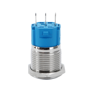 <span class=keywords><strong>16mm</strong></span> alçak gerilim Mini mikro arkadan aydınlatmalı Led mandal açık kapalı Push Button kilitleme anahtarı yuvarlak 3Pin NC - Product Image 3