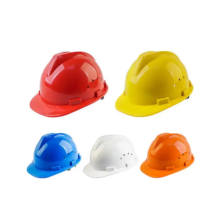 사용자 정의 ABS 독일 유리 섬유 건설 노동자 하드 모자 통풍 공기 구멍 안전 헬멧 석탄 채광 헤드 보호