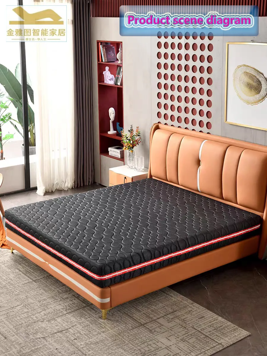 En iyi fiyat Mattressspring yatak şiltesi kral lateks yastık üst bellek köpük Roll Up kutusu yatak minder diğer demir için