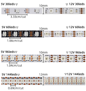 Оптовая Продажа с фабрики WS2812B 5050RGB DC5V Адресуемая Светодиодная лента Водонепроницаемый программный гибкий Канатный свет для телевизора фоновое освещение - Product Image 4