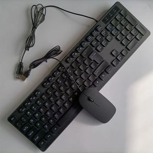 Juego de teclado y mouse con cable Teclado de chocolate Notebook Computadora de escritorio todo en uno