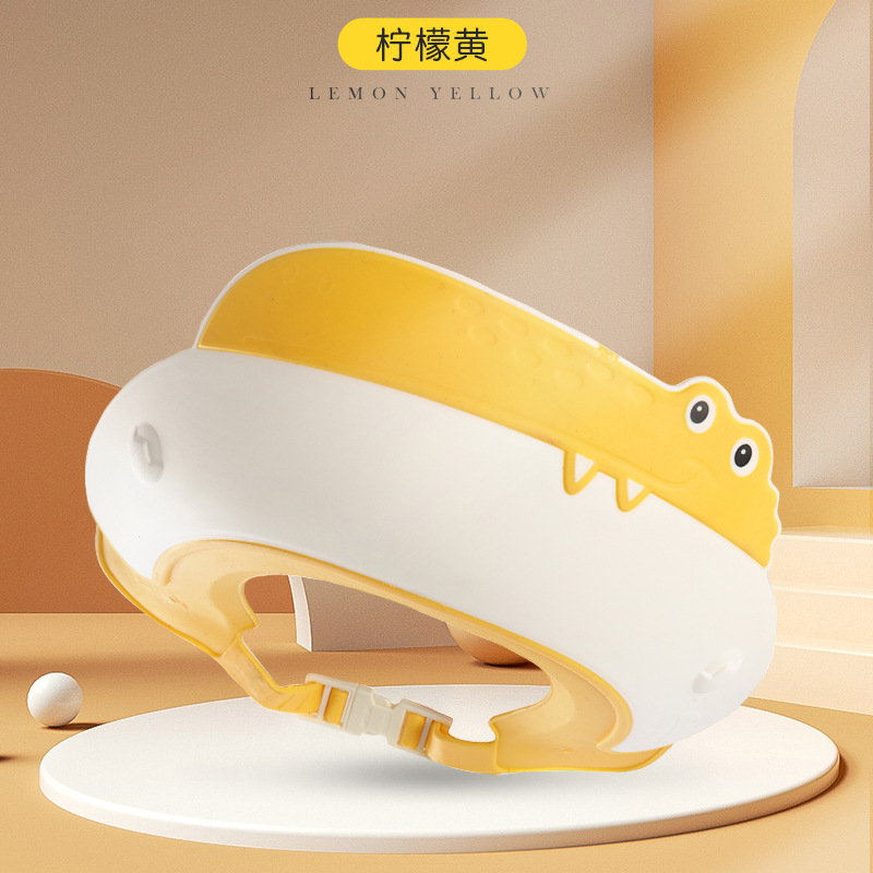 Bonnet de shampoing crocodile jaune