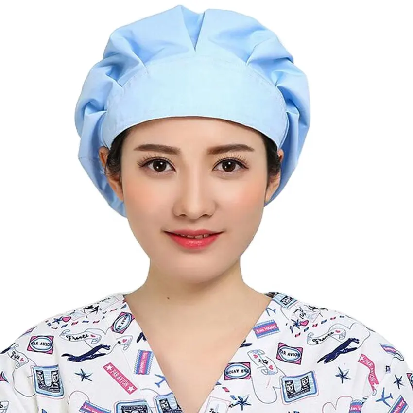 Topi Bedah Rumah Sakit, Topi Perawat Medis Dapat Diatur Sekali Pakai untuk Pria dan Wanita