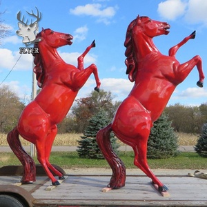 Vườn Trang Trí Sợi Thủy Tinh Lớn Horse Char Đồ Nội Thất Cho Trẻ Em Ngồi - Product Image 3