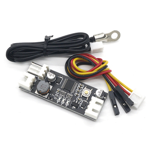 12V 0.8A DC PWM 2-3 ventilador de un solo cable Control de temperatura controlador de velocidad chasis computadora Módulo de reducción de ruido NTC B50K 3950 - Product Image 3