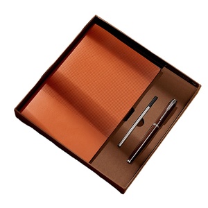 A5 <strong>Notebook</strong> Meeting Record Book Simple Business Office Imitation Leather Thick <strong>Notebook</strong> Can Be Used to Create Logos - Product Image 1
