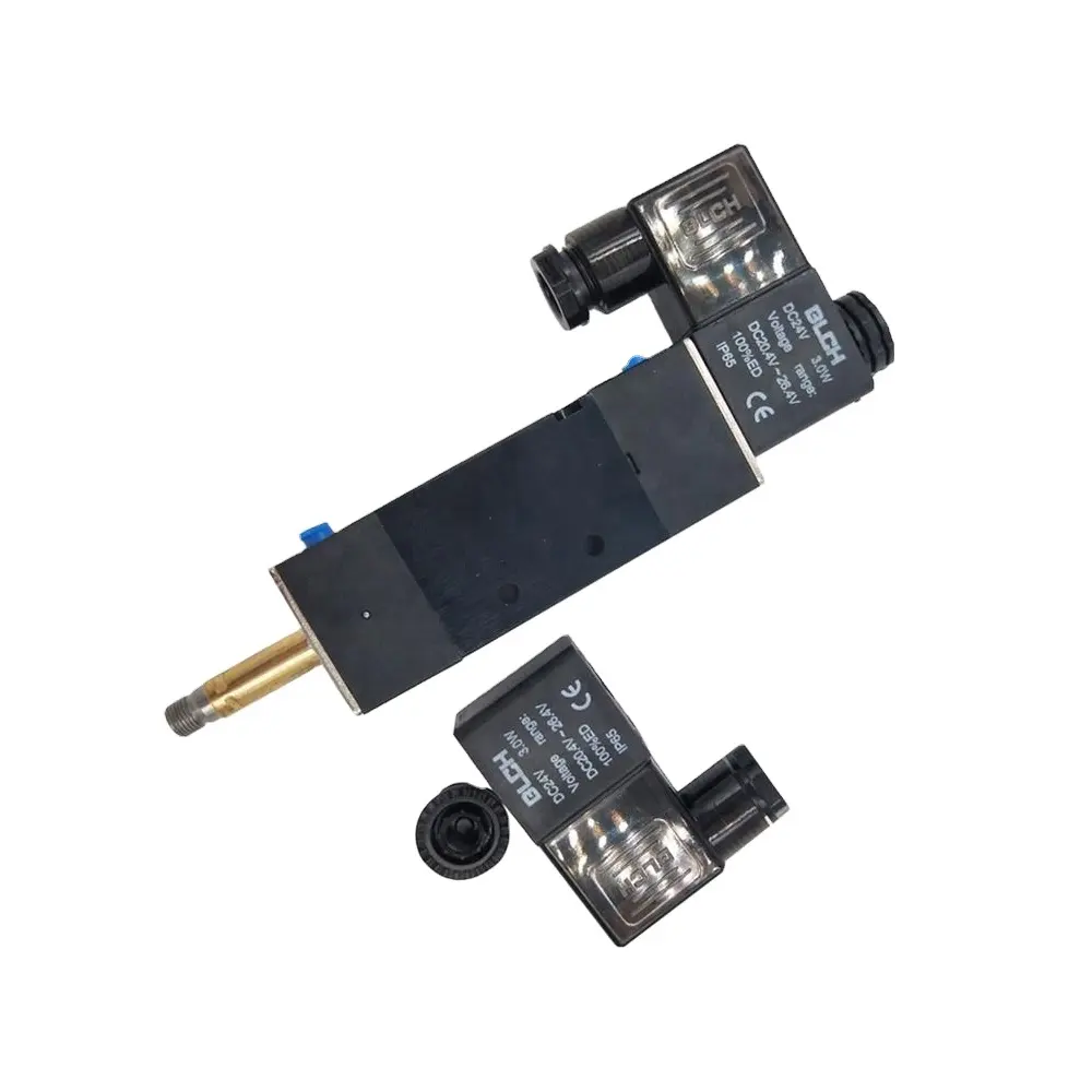 Oportunidades de Negocio 1/4 "4V220 doble bobinas neumático válvula de solenoide para compresores de aire