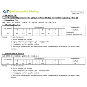 Physical and Mechanical Test CPSC USA Standard CPC FDA GCC FHSA <strong>Testing</strong> Report for Kids Jewelry Products in USA Market - Product Image 6