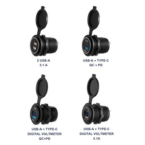 12伏24伏2端口Pd Qc 3.0客车野营车12v Usb插座24v充电器Usb a型插座电源充电 - Product Image 2