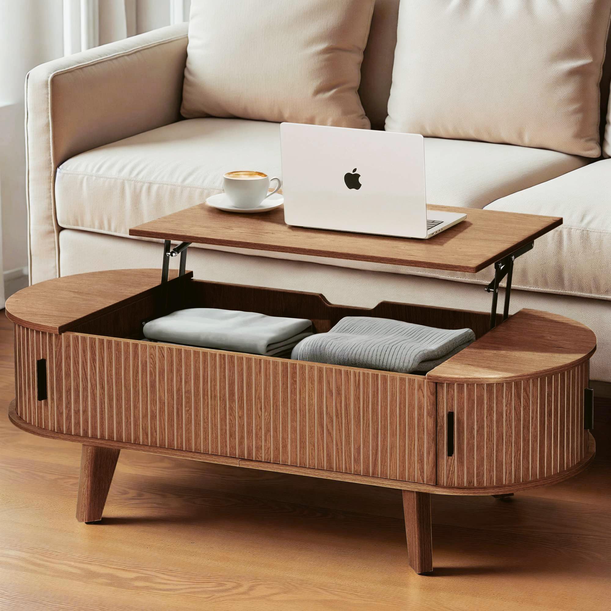 Oval Table with Lift Tabletop