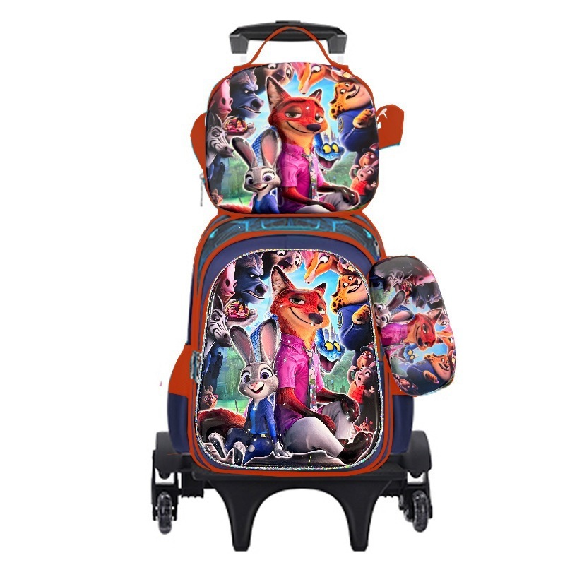 Ensemble de sac à dos trois pièces style Zootopia