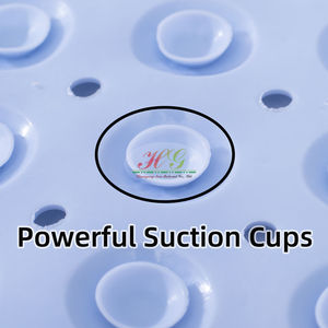 PVC防滑淋浴垫带排水孔实用防水吸盘浴垫 - Product Image 4