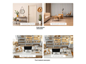 Xiaomi-Cámara inteligente dual C300, sensor CMOS de red PoE para interiores, detección facial de movimiento, micrófono integrado, tarjeta de memoria PTZ, almacenamiento Micro SD - Product Image 3