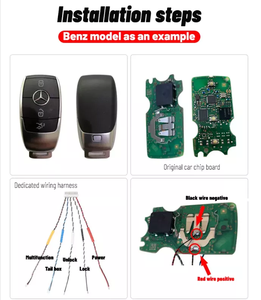 Llave de control remoto inteligente para coche, dispositivo de arranque universal con pantalla LCD, botón de inicio a distancia - Product Image 5