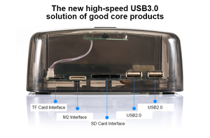 Fabrika 2.5/3.5 inç alüminyum SATA/IDE durumda USB 3.0 harici arayüz yerleştirme istasyonu için HDD klon HDD muhafaza - Product Image 3