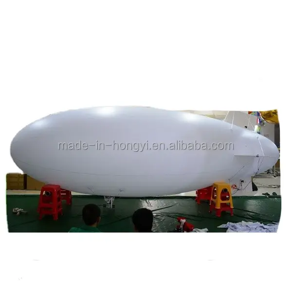 Reklam dev şişme RC helyum zeship özel Logo şişme Blimp balon Hongyi oyuncak uçan PVC Zeppelin balon