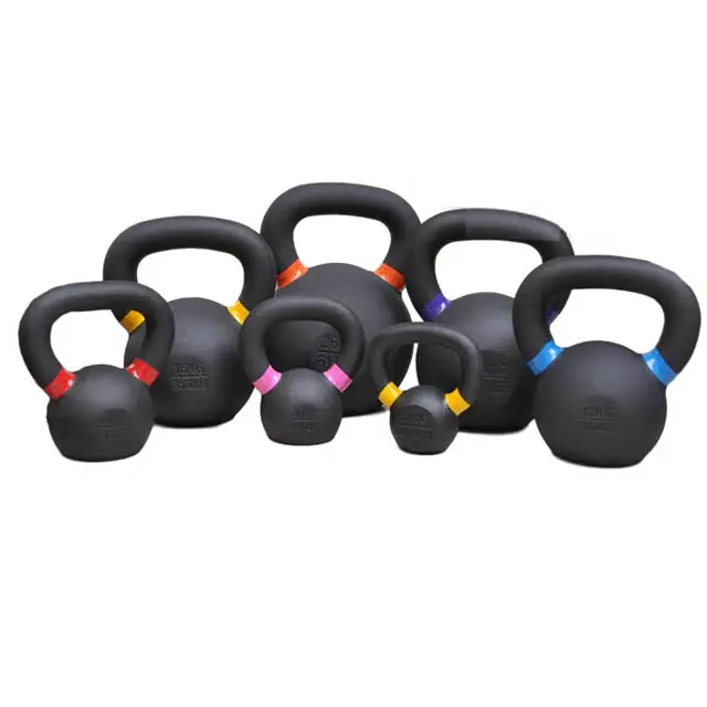 Fornitore all'ingrosso a basso prezzo allenamento fitness palestra forza potenza logo personalizzato da competizione pesi liberi in ghisa kettlebell