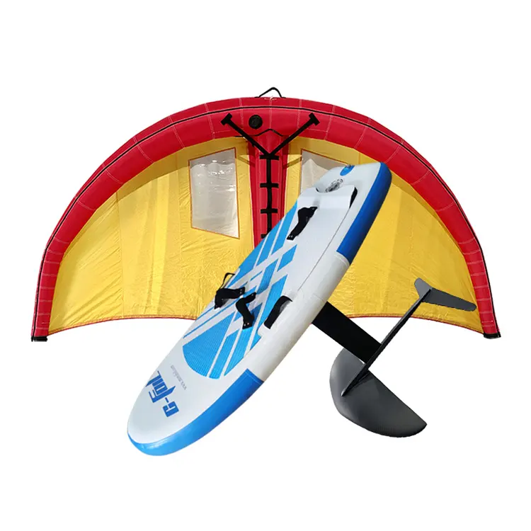 पानी के खेल खेलने पर विंडसर्फिंग Inflatable Kitesurfing पतंग के लिए समर्थन चप्पू बोर्ड