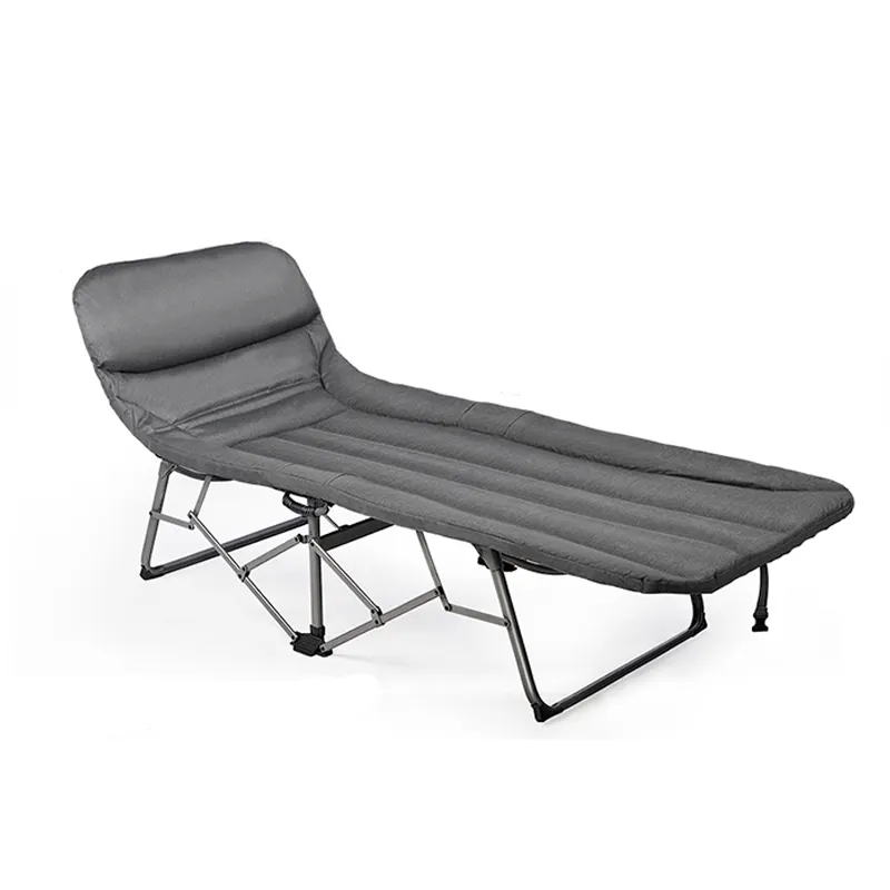 수면 용 YASN 휴대용 접이식 캠핑 침대 실내 야외 여행을위한 5 위치 조정 가능한 안락 의자 캠핑 침대 헤비 듀티