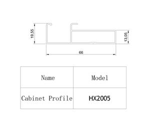 Profilo di estrusione in lega di alluminio con struttura in alluminio mobile da cucina mobile - Product Image 4