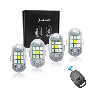 Ultra-Bright <strong>6V</strong> RGB Strobe Light Wireless Remote Control Multi-Mode <strong>LED</strong> Motorcycle Aircraft Drone Flash &amp; Warning Light