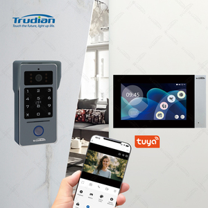 Trudian OEM 2 hilos Video timbre RFID desbloquear visión nocturna movimiento registro Wifi Video puerta teléfono Cámara sistema de intercomunicación para Villas