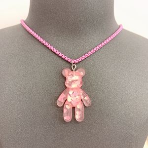 BD-B3355 Beautiful Enamel <strong>Chain</strong> in Multi-color and Colorful Bear Pendant for Party and <strong>Usual</strong> Life