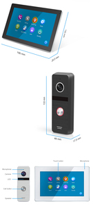 Videoportero con visión nocturna Cámara analógica Seguridad Sistema de videoportero de 4 cables Productos para el hogar inteligente - Product Image 5