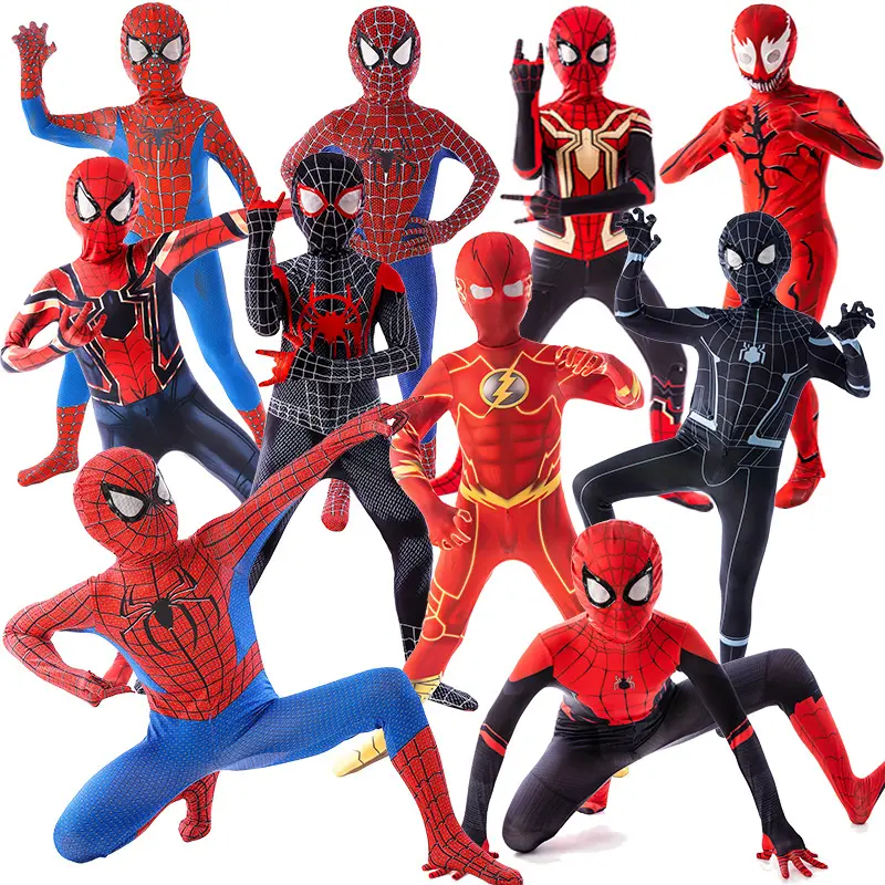Cosplay Superhelden Kostüm Jumps uit Fitness Spiderman Kostüm für Kinder