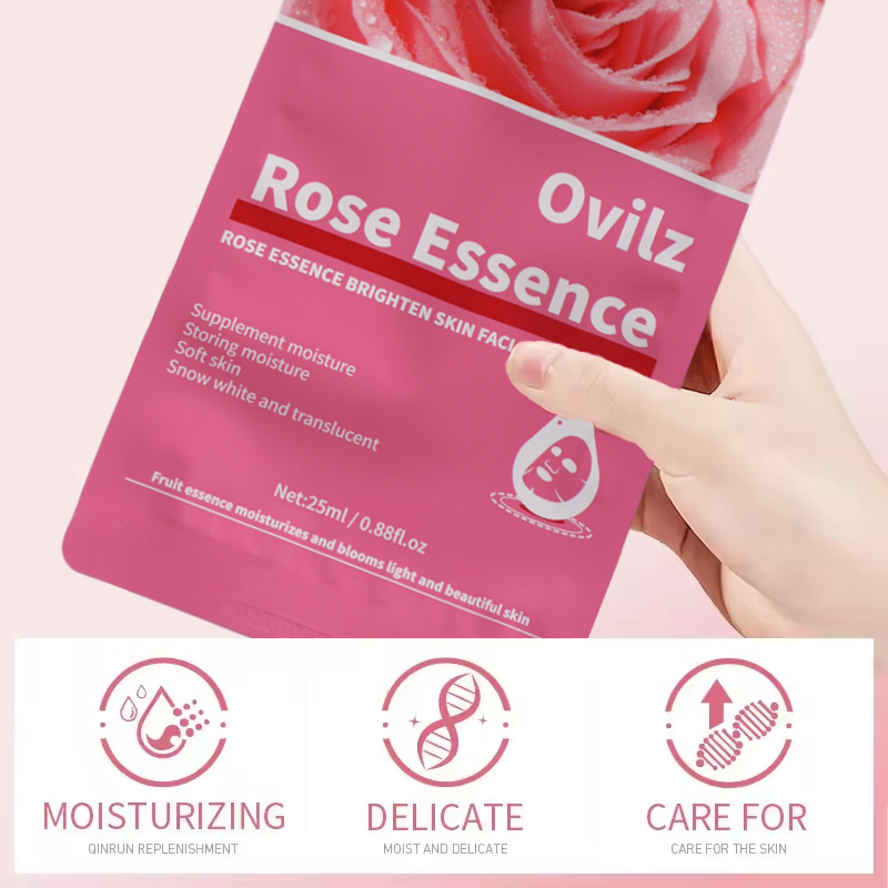 Mascarilla facial de esencia de rosa