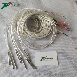 B级和1m电缆中的探头4 * 50毫米Rtd Pt100温度传感器 - Product Image 5