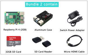 <strong>Raspberry</strong> <strong>Pi</strong> 4 <strong>Model</strong> B Kits Dual Fan Aluminum <strong>Case</strong> + 32/64 GB S D Card + Power Adapter + Heatsinks for RPI 4 - Product Image 4