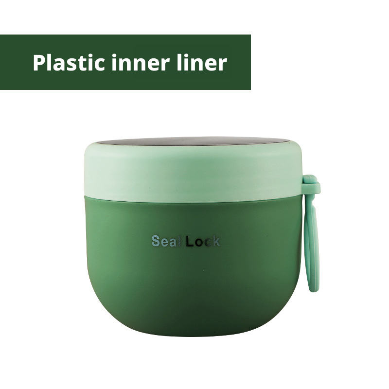 Revestimiento de plástico verde 600ml