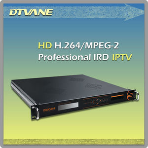 IRD <span class=keywords><strong>MPEG2</strong></span> H.264 Decodificador CI Descriptografia Analógico Digital de Áudio e Vídeo para fora MPEG4 HD Receptor de Satélite