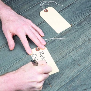 Etiquetas de marca de papel personalizadas, etiqueta colgante con logotipo personalizado para ropa - Product Image 4