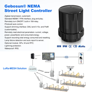 Gebosun lora-mesh sistemi akıllı sokak ışıkları AC 110-220V giriş gerilimi (V) sokak ışık kontrolörü - Product Image 3