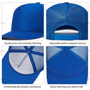 Customize 5 Panel High Quality a Frame Richardson 112FP Trucker Hat Mesh Back Snapback Baseball Cap With Custom Embroidered Logo