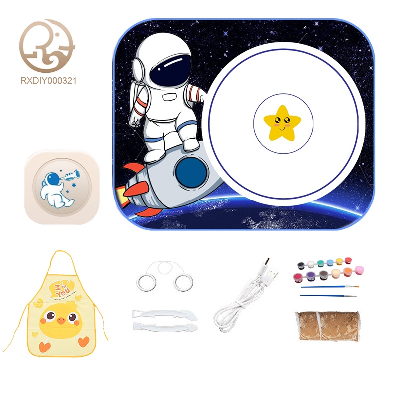Pottery Set With Pedal Plate(Spaceman Style)