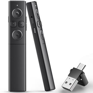 Portatile clicker 2-in-1 USB tipo c presentazione ricaricabile presentatore Clicker Wireless Slide telecomando per presentazioni Powerpoint - Product Image 1