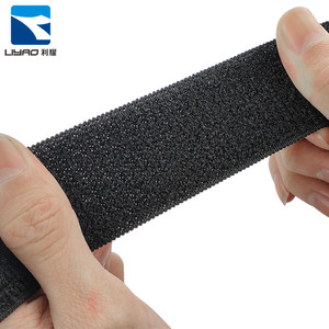 Soft Velcroes <strong>Elastic</strong> <strong>Loop</strong> Surface Hook and <strong>Loop</strong> Strap Wpolyesternitted <strong>Elastic</strong> Loofabricace Fastener Customized Logo Tape Rohs - Product Image 4