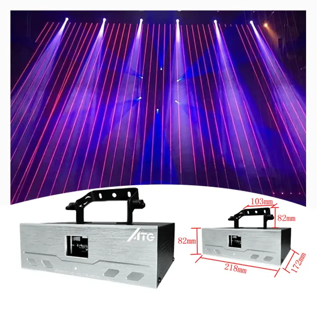 DJ Disco KTV Beam Proyector Mini Iluminación Láser 3W 4W 5W 6W 8W 10W 30kpps RGB animación espectáculo de luces láser