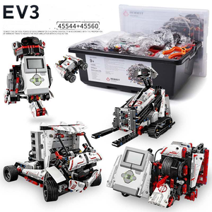 Игрушки для программирования, роботы, совместимые с EV3, образовательные строительные блоки, цветной датчик, робот, Головоломка «своими руками», 45544 + 45560 - Product Image 6