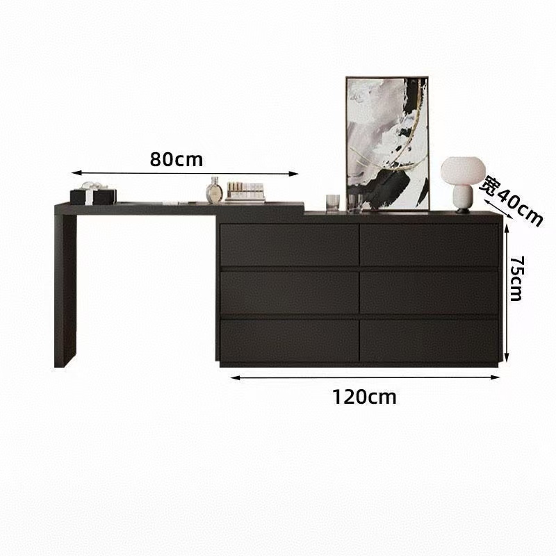 1.2-meter chest of drawers + 0.8-meter desktop